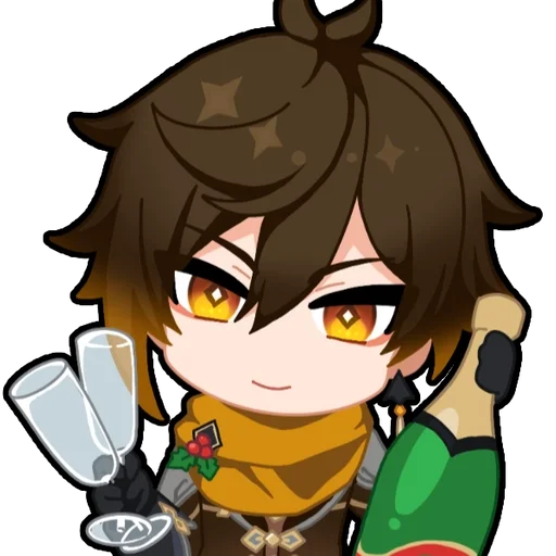 Стикер Genshin Impact Winter Emojis :: @fStikBot - 2