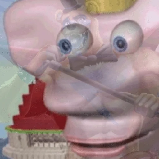 мультфильм статуя розовый