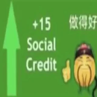 Sticker social credit - 1