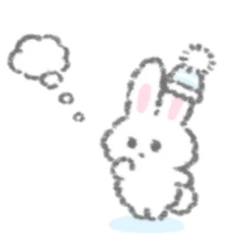 эскиз мультфильм кролик