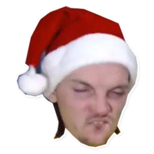 human face christmas bonnet