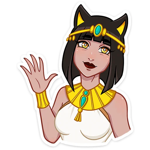 Богиня Баст от @TgSticker - 