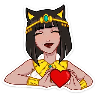 Стикер Богиня Баст от @TgSticker - 1