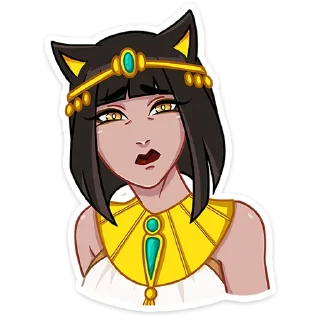 Стикер Богиня Баст от @TgSticker - 7