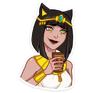 Стикер Богиня Баст от @TgSticker - 5