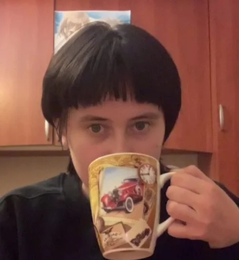 person indoor human face