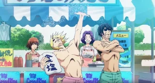 Sticker Океан дуже голих мужиків - 0