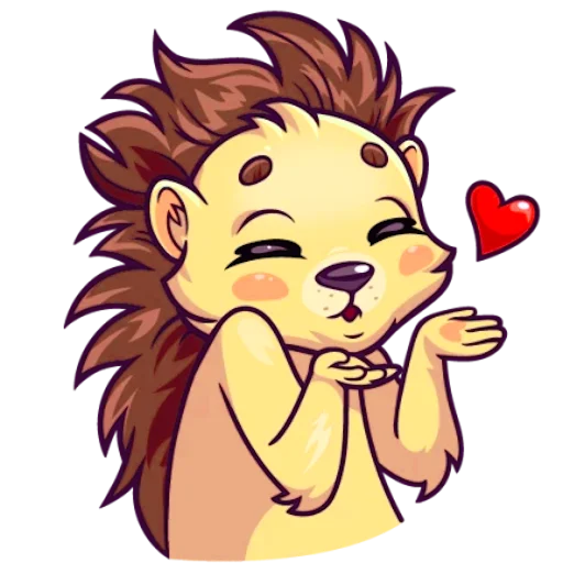 Sticker Голубоглазый Ёжик - 11