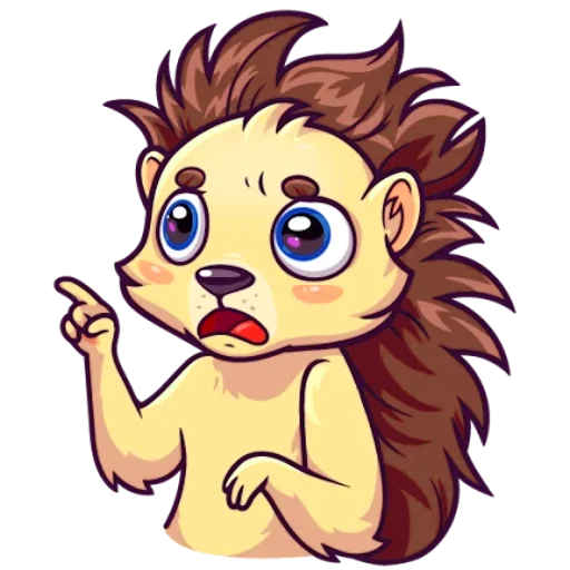 Sticker Голубоглазый Ёжик - 10