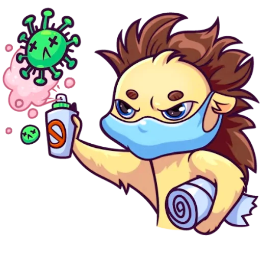 Sticker Голубоглазый Ёжик - 5