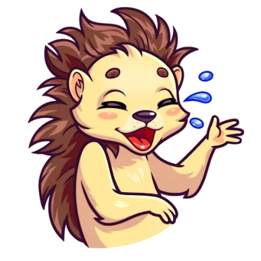 Sticker Голубоглазый Ёжик - 1