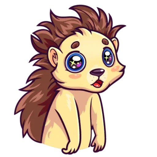 Sticker Голубоглазый Ёжик - 0