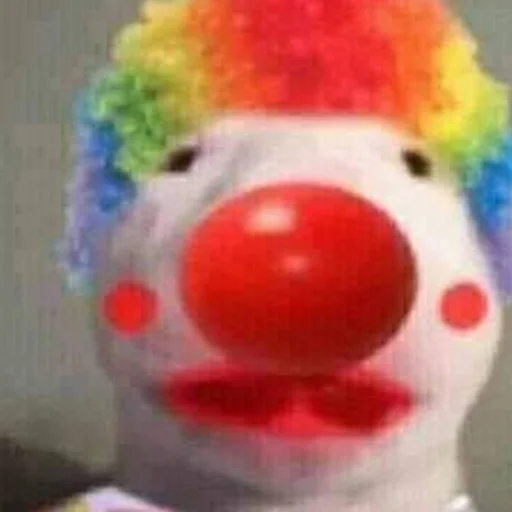 клоун ношение шляпа