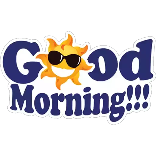 Стикер Good Morning - 8