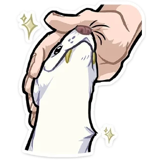 Sticker Горностай Гера @anime4_arts - 10