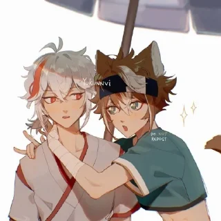 Sticker 𐌲𐌏Р𐌏 & 𐌺АДЗУ𐌗А  •  @fordgenshin - 4