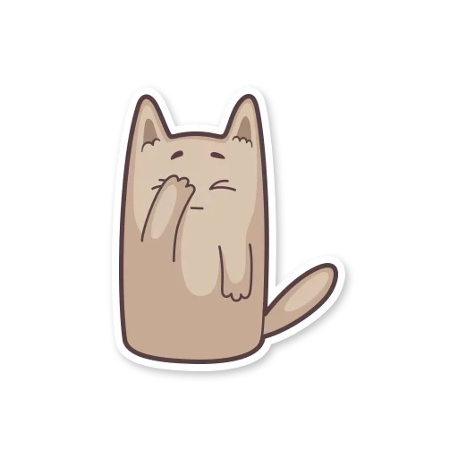 Стикер gray_kitten_stickerus - 1