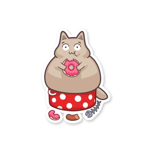 Стикер gray_kitten_stickerus - 1