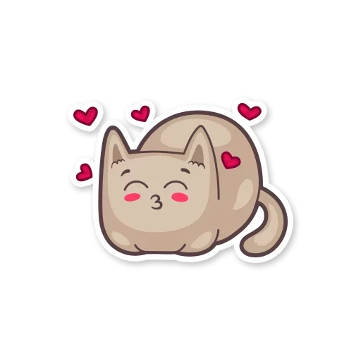 Стикер gray_kitten_stickerus - 1