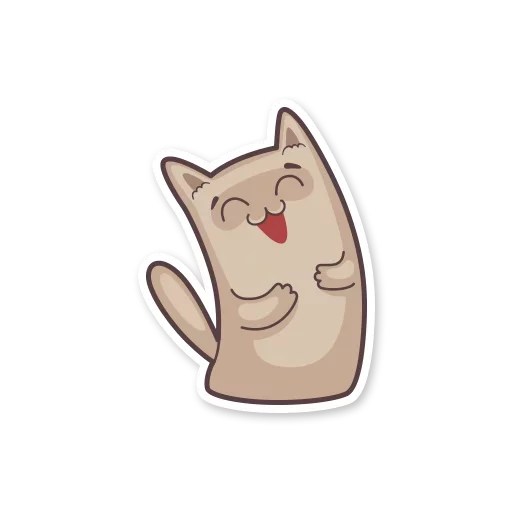 Стикер gray_kitten_stickerus - 1