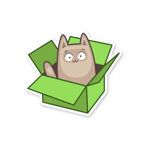 Стикер gray_kitten_stickerus - 1