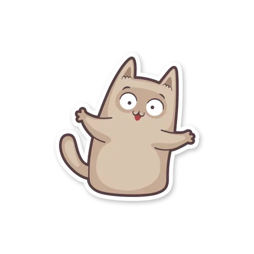 Стикер gray_kitten_stickerus - 1