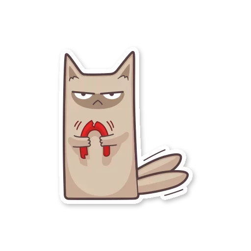 Sticker gray_kitten_stickerus - 1