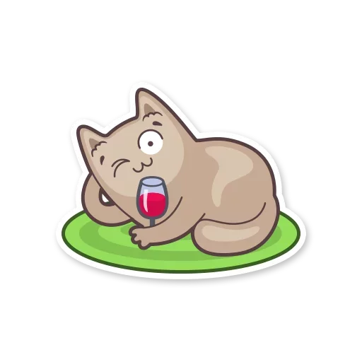 Стикер gray_kitten_stickerus - 1