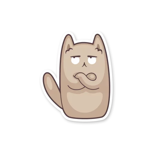 Sticker gray_kitten_stickerus - 1