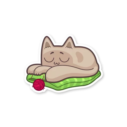 Sticker gray_kitten_stickerus - 1