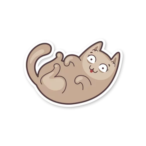 Стикер gray_kitten_stickerus - 1