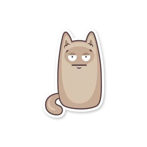 Sticker gray_kitten_stickerus - 1