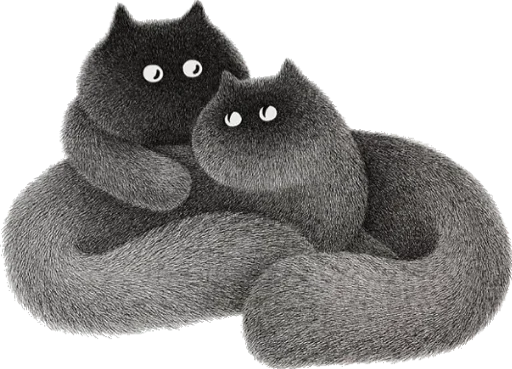 Sticker Grey cat @tvstickers - 8