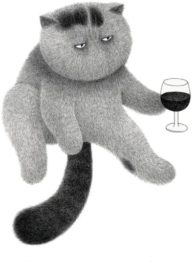 Sticker Grey cat @tvstickers - 6