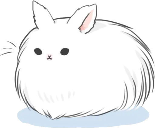 эскиз мультфильм кролик