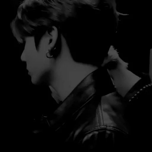 human face black and white person