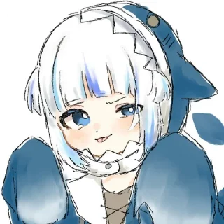 Стикер Gura和宝宝的奇奇怪怪 - 2