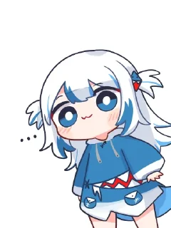 Стикер Gura和宝宝的奇奇怪怪 - 5