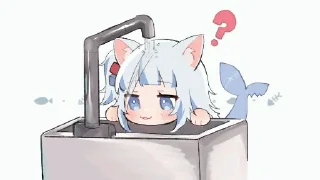 Стикер Gura和宝宝的奇奇怪怪 - 8