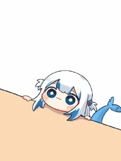 Стикер Gura和宝宝的奇奇怪怪 - 3