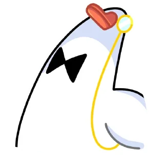 Стикер @tgsticker Гусь - за мат кусь без надписей! - 0