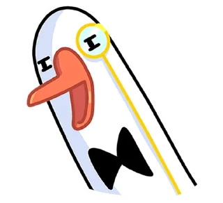 Стикер @tgsticker Гусь - за мат кусь без надписей! - 4