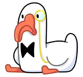 Стикер @tgsticker Гусь - за мат кусь без надписей! - 9