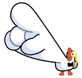 Стикер @tgsticker Гусь - за мат кусь без надписей! - 1