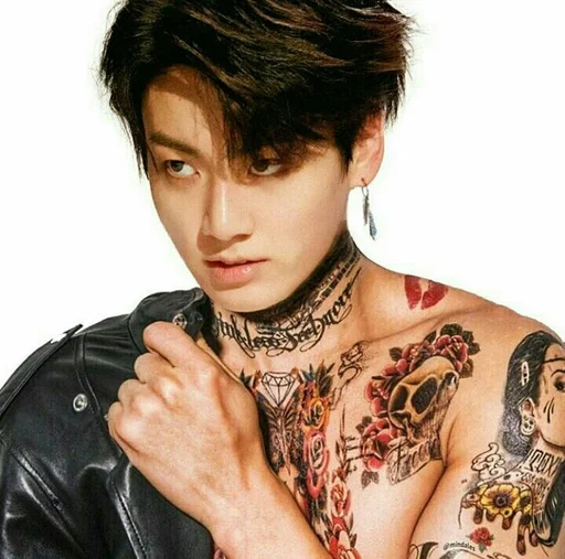 tattoo person human face