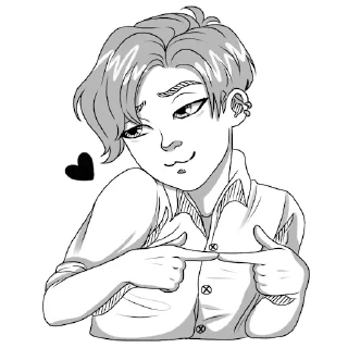 Стикер Gvai boy - 9