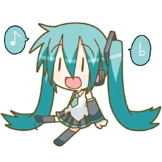 Стикер Hatsune Miku @anime_stickerr - 5