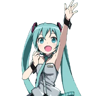 Стикер Hatsune Miku @anime_stickerr - 8