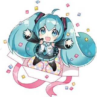 Стикер Hatsune Miku @anime_stickerr - 3
