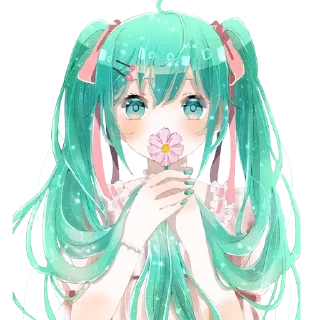 Стикер Hatsune Miku @anime_stickerr - 4